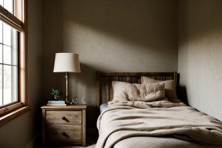 Coin chambre étudiant avec une lampe et des livres pour illustrer le calme.