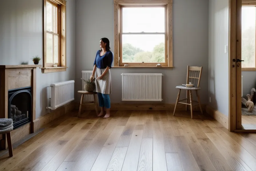 Ma première pose parquet flottant sur vieux carrelage dans le salon